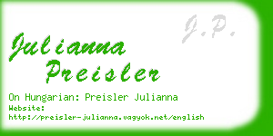 julianna preisler business card